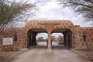 Gate zum Samburu National reserve