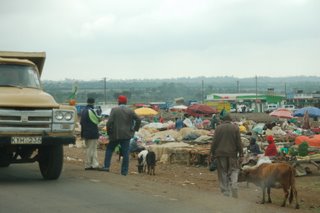 Marktszene bei Nairobi