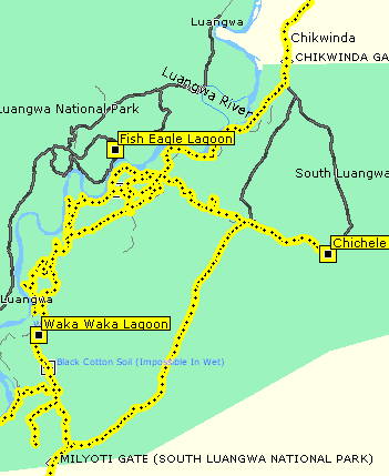 Pictures (c) BeeTee - Sambia - Map 19.7.09 - Nsefu Sektor 